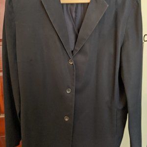Jil Sander Black Cotton Blazer-unlined sz 8